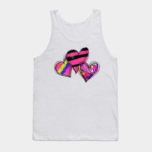 Hearts. Valentines day Tank Top